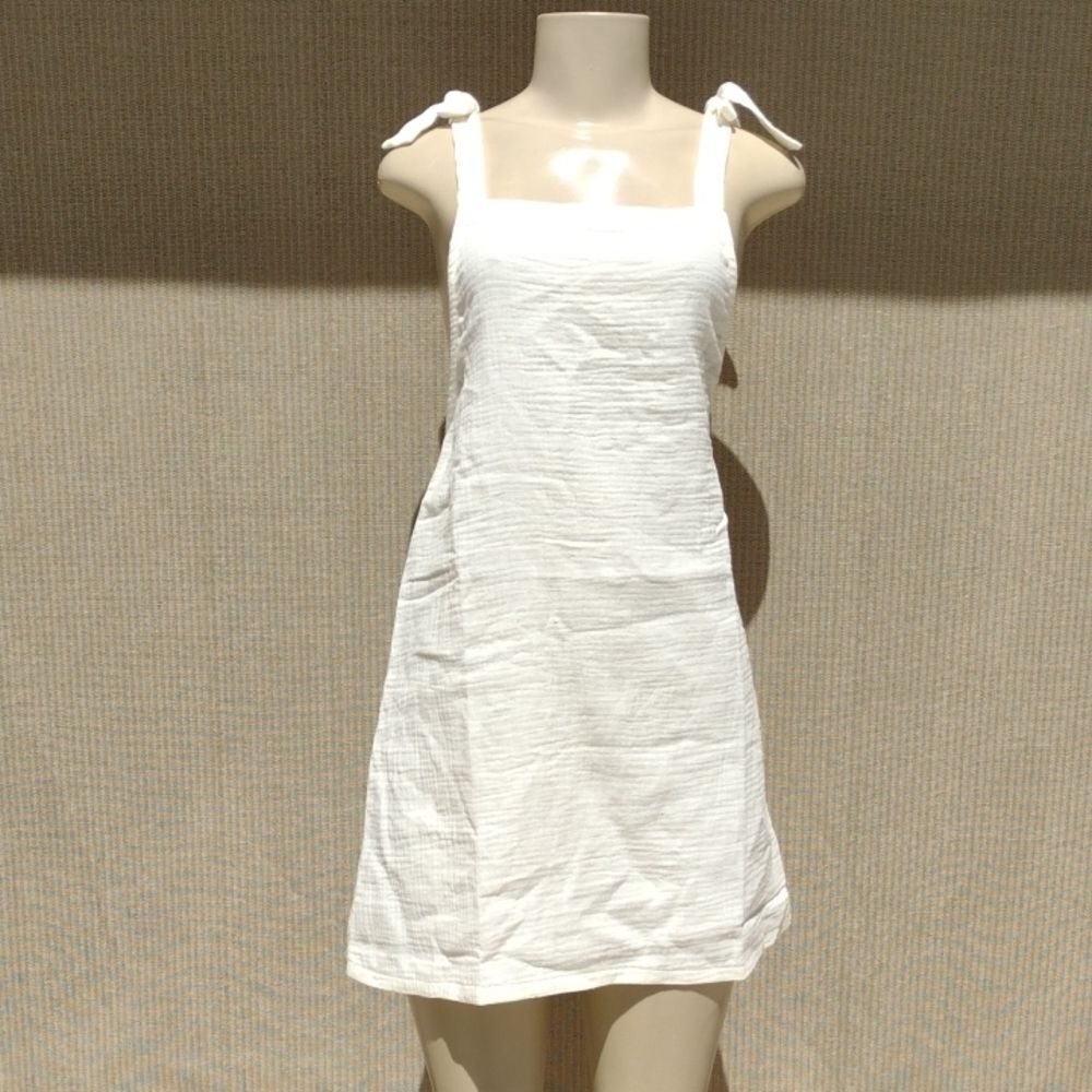 NWT Xhilaration Cream Tie Mini Coverup Dress - Size S